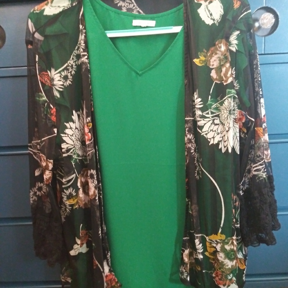 Blouse and kimono